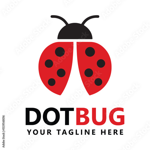 Lady bug logo template vector illustration icon