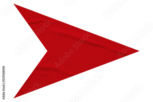 Free Download Red crumpled paper arrow isolated on transparent background - GFXLoad