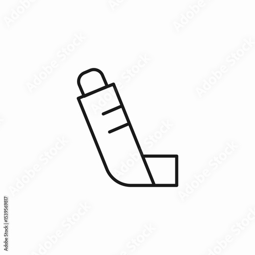 asthma inhaler  icon sign vector