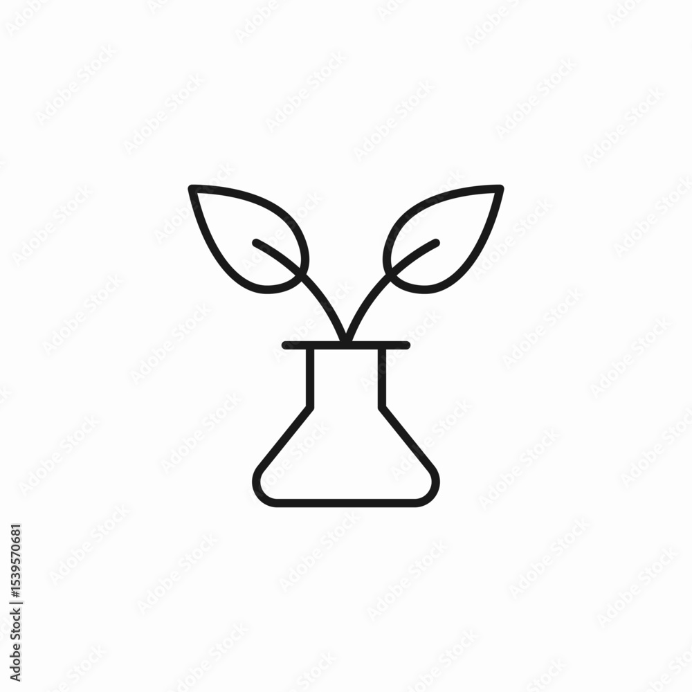 plant lab icon sign vector plant lab icon sign vector