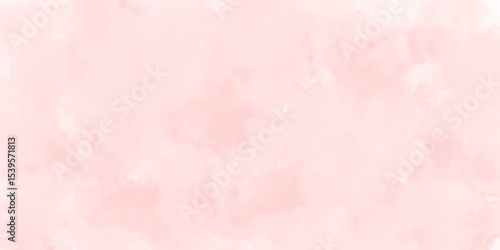 Abstract pink watercolor vector art background for cards, flyer, poster, banner and cover design. Hand drawn flower illustration for Valentines Day. Watercolour brush strokes. Rose. Flower backdrop.