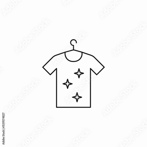clean shirt hanger icon sign vector