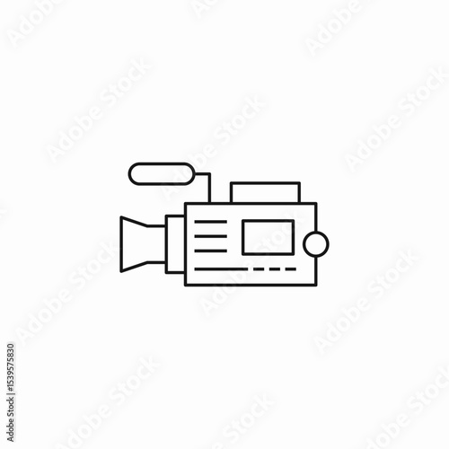 video camera recorder icon sign vector
