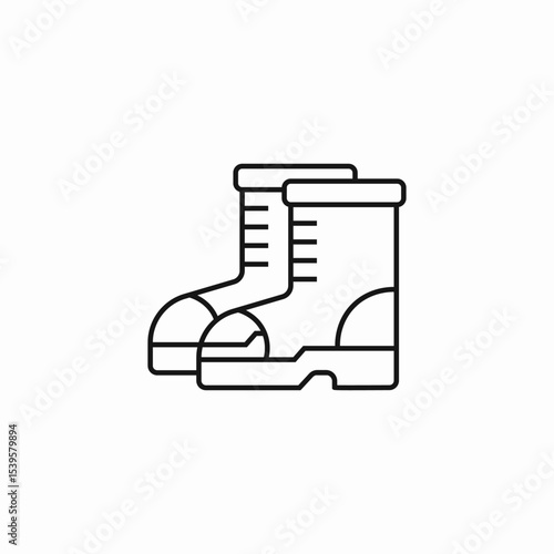 pair of boots icon sign vector