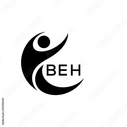 Initial BEH Letter Linked Logo for business and company identity. Modern BEH Letter Logo Vector Template with modern trendy golden logo.
