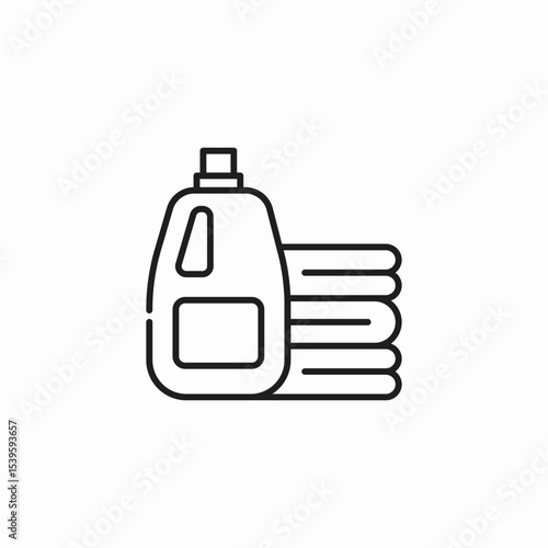 laundry detergent bottle icon sign vector