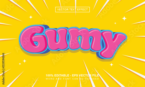 Gumy text effect