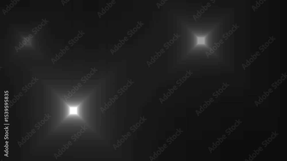 Paparazzi camera flashes, blinking flashlights animation on black background. Flashing lens flares, at the stadium concert multiple camera flashes on black background. Lots of photo camera flashes.