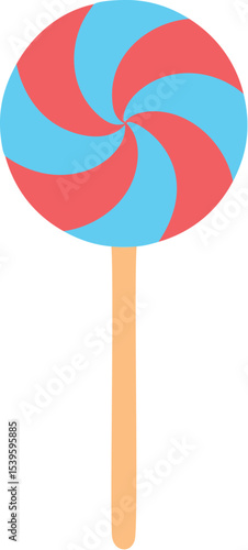 vector illustration of a lollipop