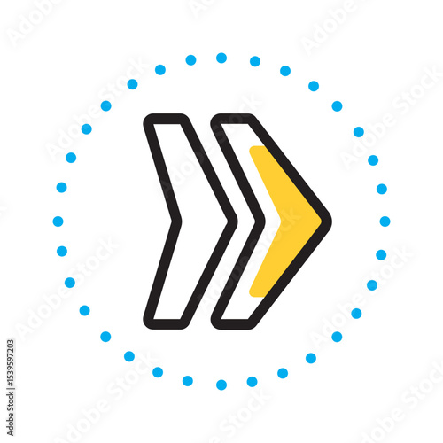 Vector multi color icon for Bullet point