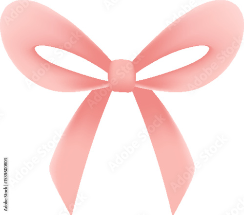 Illustration of Pink Bow Decoration