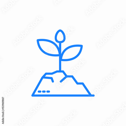 sprout plant icon sign vector