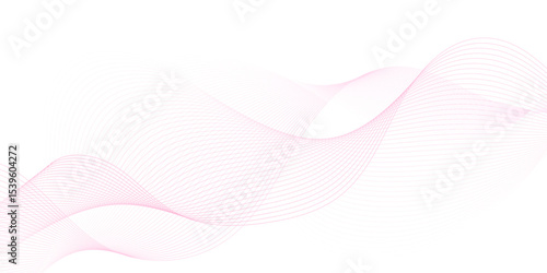 pink wave curve lines banner background design. Digital frequency track equalizer. Stylized line art background. modern soft luxury texture with smooth and clean vector subtle background illustration