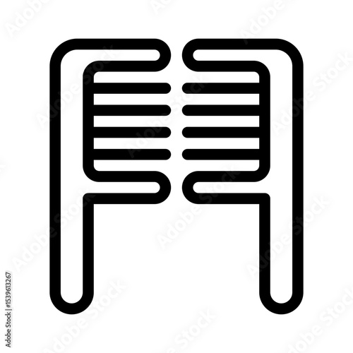 hairbrush line icon