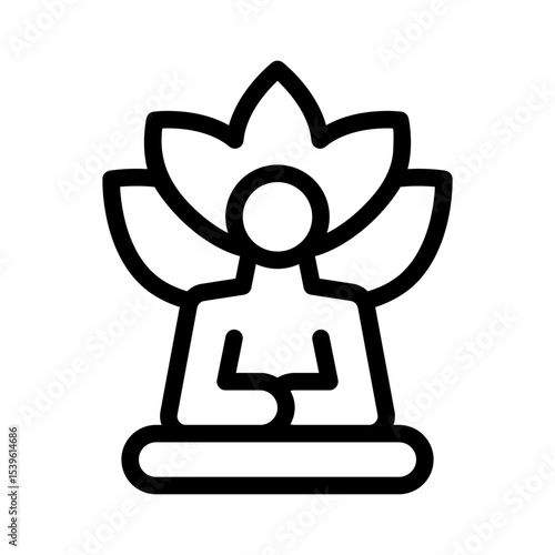 mindfulness line icon