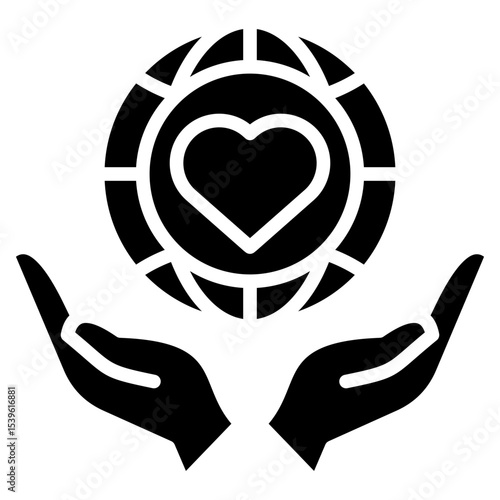global humanitarian studies glyph icon