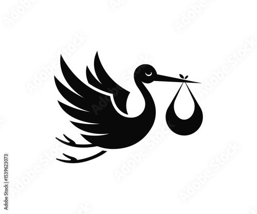 Stork Baby Logo