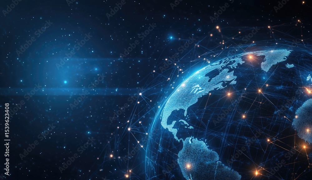 Obraz premium Global network