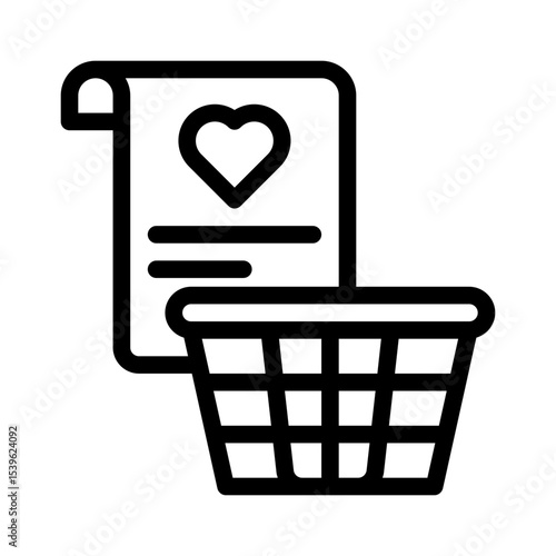 wishlist line icon