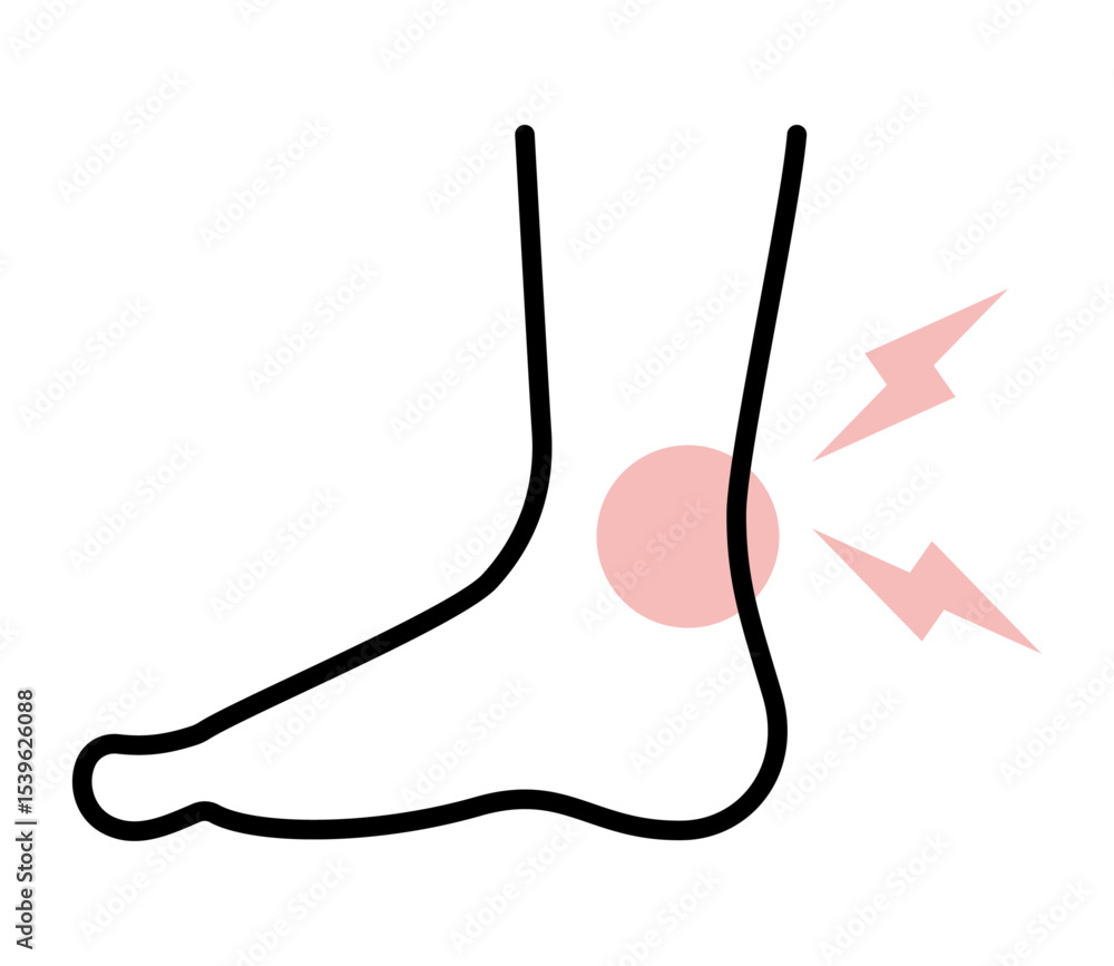 足首が痛むアイコンイラスト ベクター
足首が痛むアイコンイラスト ベクター