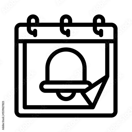 booking reminder line icon