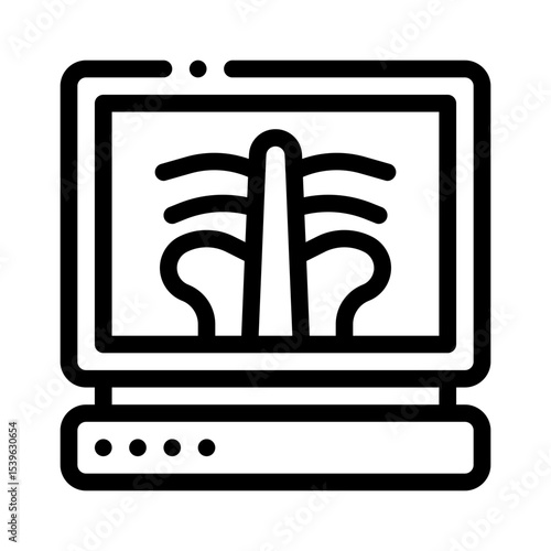 x ray line icon