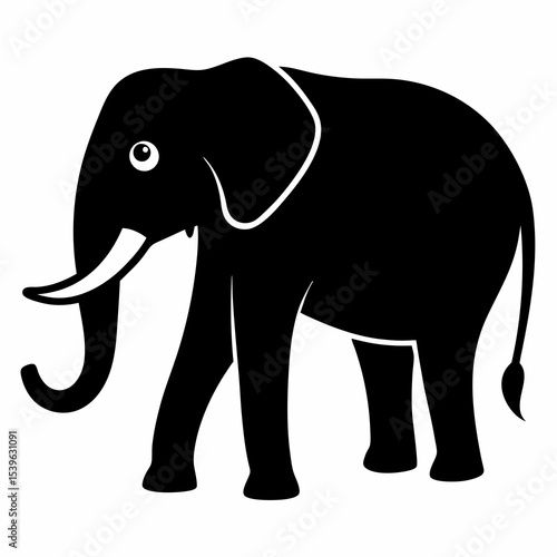 Elephant clipart silhouette Vectors