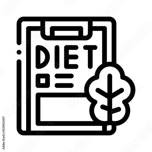 meal plan line icon