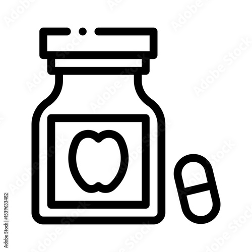 supplements line icon