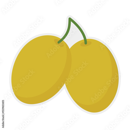 Hand drawn green branch olive template for olive oil products, packaging, food and drink concept.
