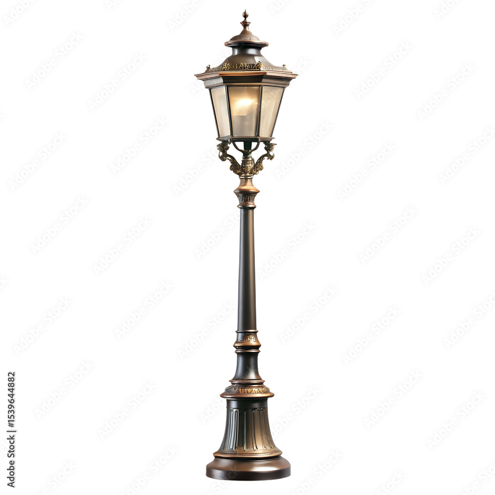 Fototapeta premium Classic Street Lamp – Vintage Urban Lighting 