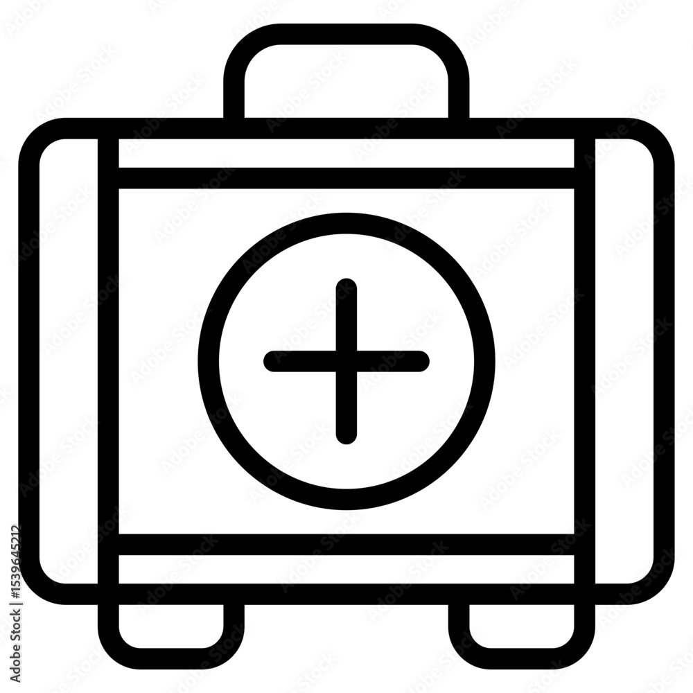 Fototapeta premium First Aid line icon