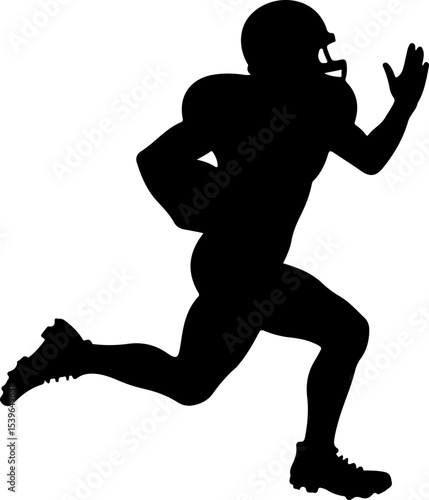 American Football Player vector Silhouettes Graphics
