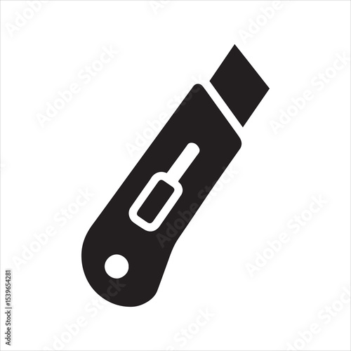 Sharp utility knife vector illustration