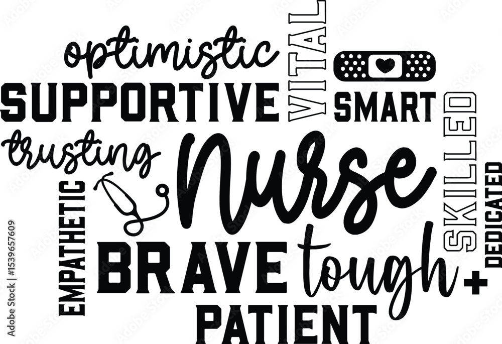 Fototapeta premium Celebrating Nurses Supportive, Brave, and Empathetic Healthcare Heroes