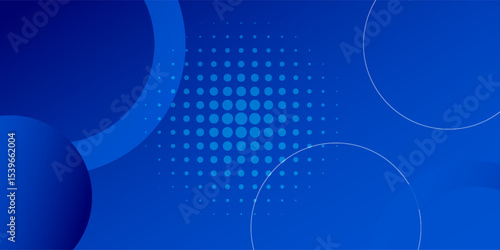 Minimal geometric background. Blue elements with fluid gradient. Dynamic shapes composition. It is suitable for posters, flyers, websites, covers, banners, advertising