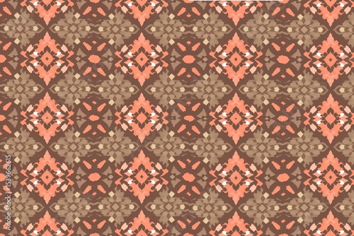 Seamless Colorful Ikat Pattern – Boho Tribal Fabric for Fashion & Decor