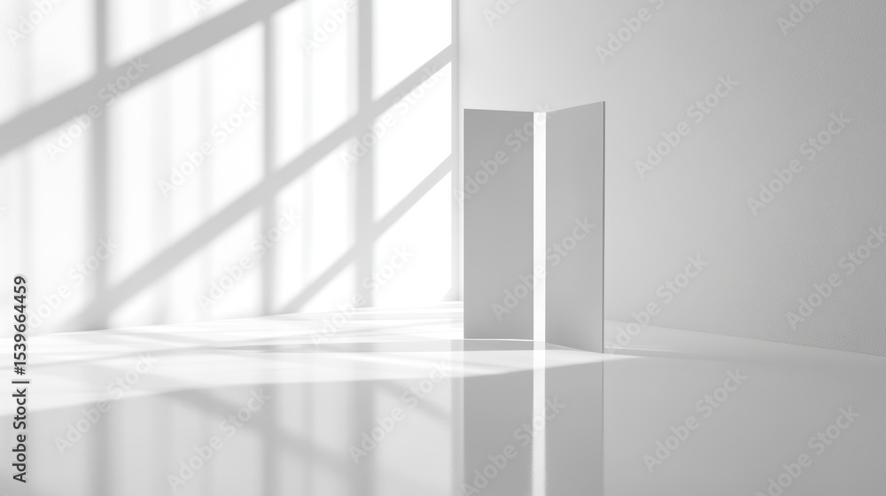 Obraz premium White minimalist interior