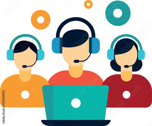 Technical Support Team In Digital Workspace With Devices