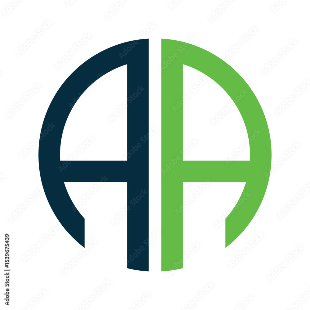 Fototapeta premium initial letter AA logo template