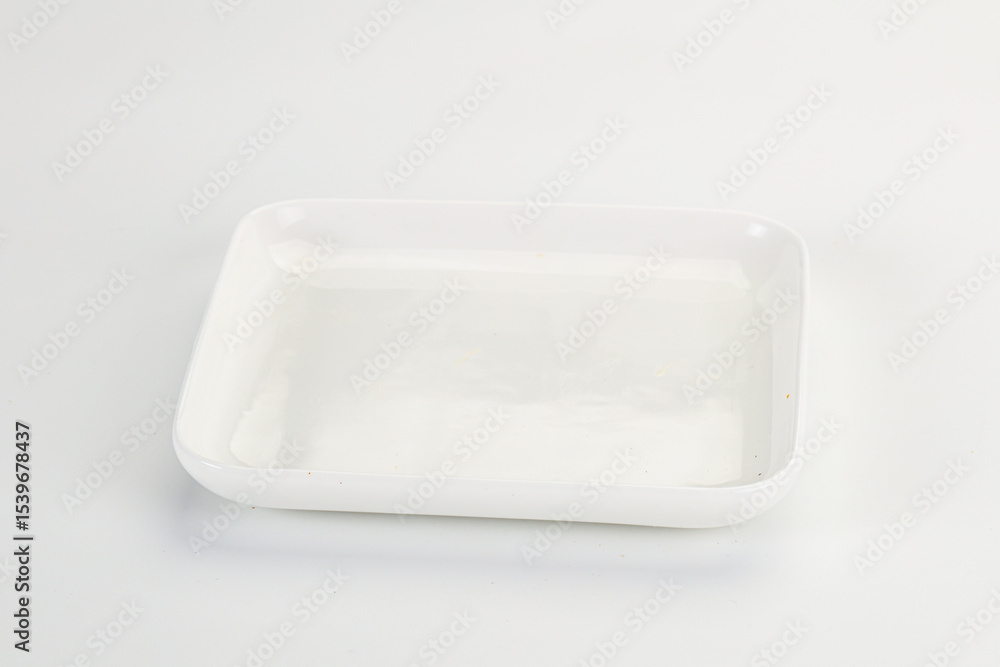 White ceramic empty plate dishware White ceramic empty plate dishware