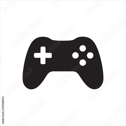 Classic video game controller design high resolution vector graphic