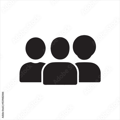 Diverse people small symbolic figurine icons