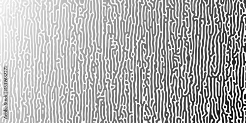 Abstract Turing organic wallpaper background. Linear design with biological shapes. Organic lines in Memphis. 260Turing reaction diffusion monochrome seamless pattern with chaotic motion.