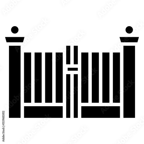 Vehicle Barrier glyph icon