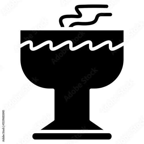 Incense glyph icon