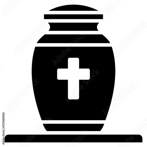 Urn glyph icon