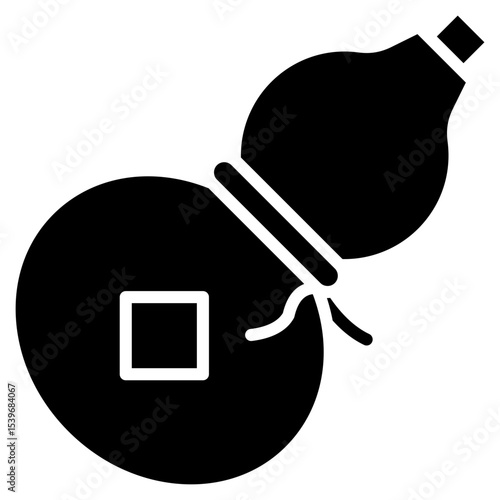 Gourd glyph icon