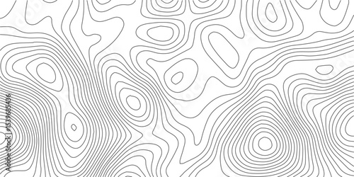 Topographic Background. Abstract wavy and curved lines background. Abstract pattern with Lines. Background of the Topographic Map. Abstract geometric topographic contour map background Free Vector

