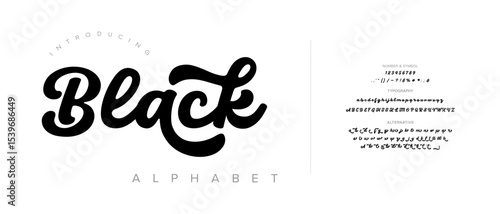 Retro Elegant Luxury Font, Uppercase Lowercase And Number. Classic Lettering Minimal Fashion Designs. Typography modern serif fonts regular decorative vintage concept. vector illustration
